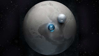 Astonishing picture of Earth compared to all its water and air